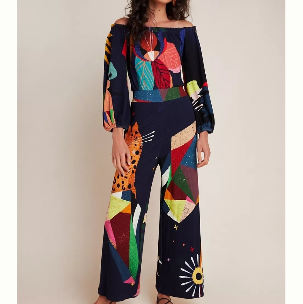 Anthropologie Farm Rio Frances Jumpsuit